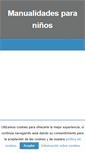 Mobile Screenshot of manualidadesparaninos.biz